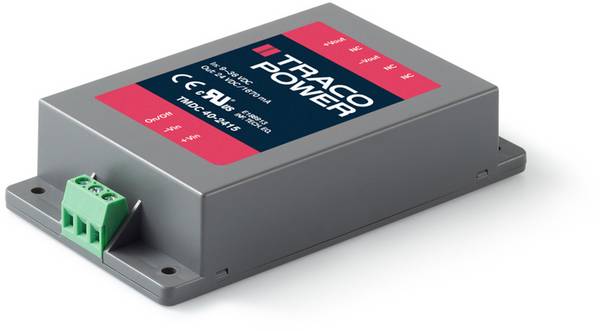 TracoPower TMDC 40-2412 DC/DC-Wandlermodul 24 V/DC 12 V/DC 3.33 A 40 W Anzahl Ausgänge: 1 x Inhalt 1 St.