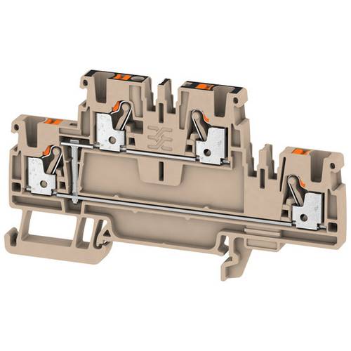 Thumbnail - Weidmüller 1547650000 Doppelstock-Durchgangsklemme 5.1 mm Zugfeder Grau 50 St.