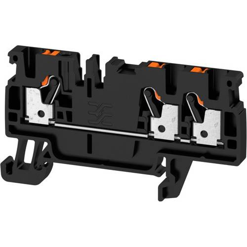 Weidmüller 1521920000 Durchgangsklemme 5.1 mm Zugfeder Schwarz 100 St.