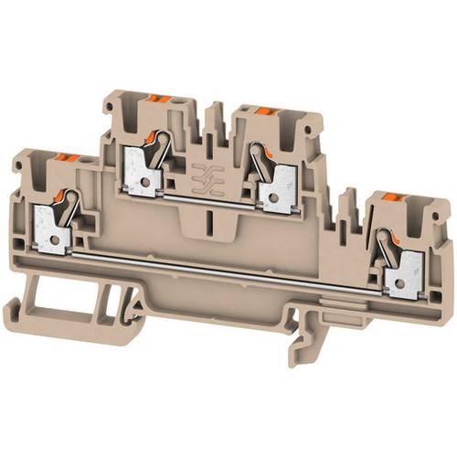 Thumbnail - Weidmüller 1547610000 Doppelstock-Durchgangsklemme 5.1 mm Zugfeder Grau 50 St.