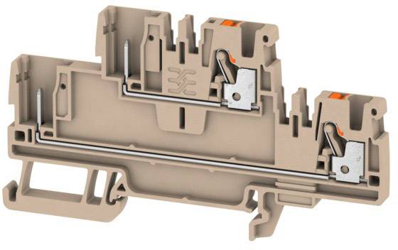 Weidmüller 1548060000 Doppelstock-Durchgangsklemme 5.1 mm Zugfeder Grau 50 St.