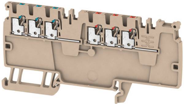 Weidmüller 1988280000 Durchgangsklemme 3.1 mm Zugfeder  Grau 50 St.