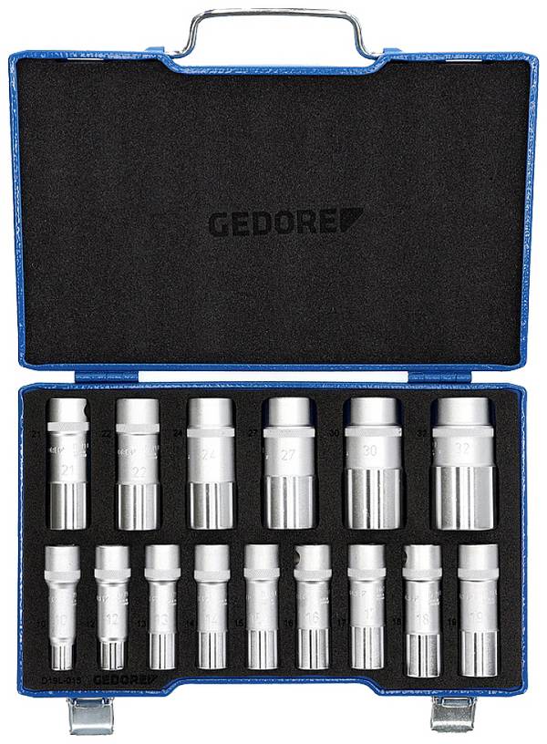 Gedore 2190214 Steckschlüsselsatz metrisch 1/2" (12.5 mm) 15teilig 2190214