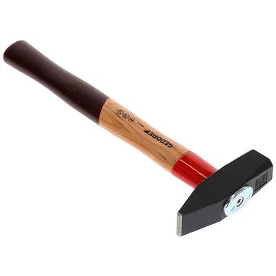 Hammer mit Holzgriff und Metallkopf, Markenname 'Gedore' auf dem Griff aufgedruckt.