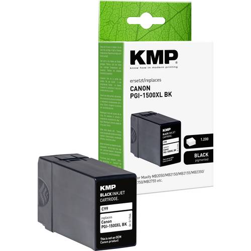 KMP Druckerpatrone ersetzt Canon PGI-1500BK XL Kompatibel Schwarz C99 1564,0001