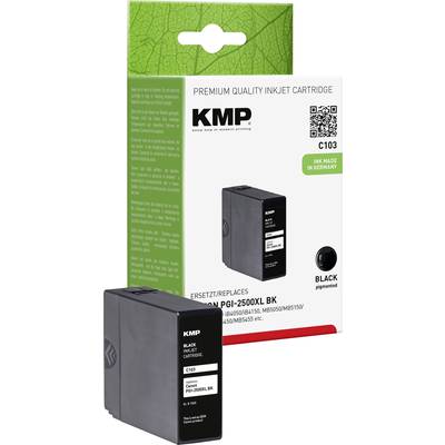 KMP Druckerpatrone ersetzt Canon PGI-2500BK XL Kompatibel  Schwarz C103 1565,0001