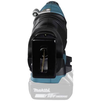 Akku-Stichsäge von Makita, Modell mit 18V Lithium-Ionen-Batterie, für präzise Schneidarbeiten in Holz und Metall.