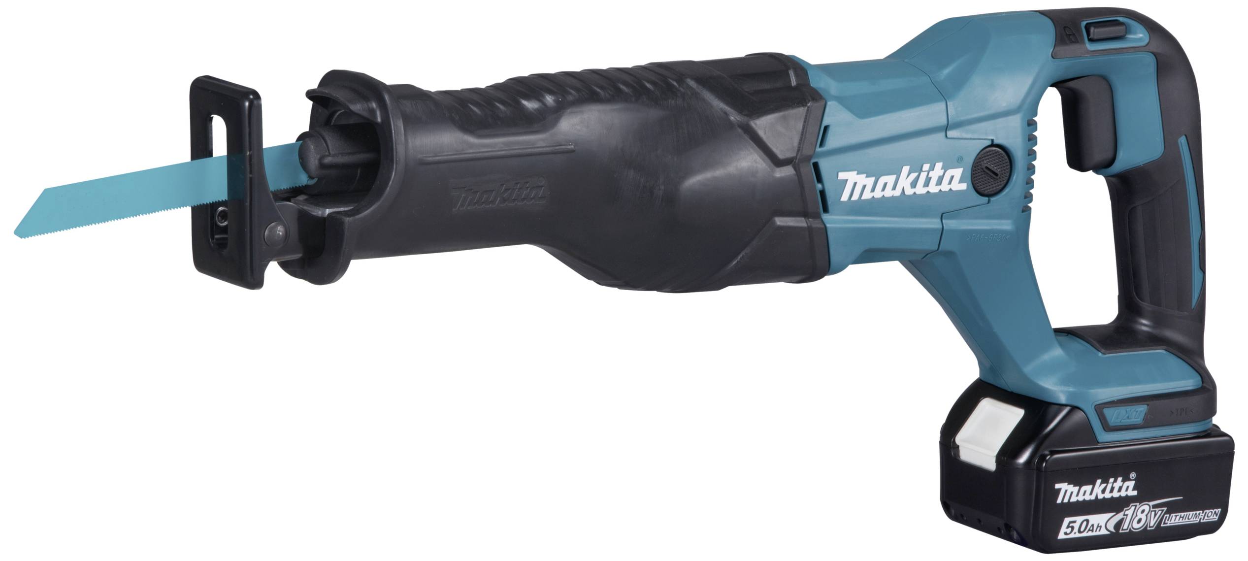 Makita DJR186RT Tigersåg Batteridriven DJR186RT inkl. 1x batteri, inkl. laddare, inkl. väska 18 V 5 Ah
