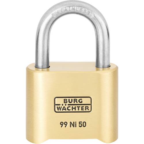 Burg Wächter No. 99 Ni 50 SB Vorhängeschloss Messing Zahlenschloss