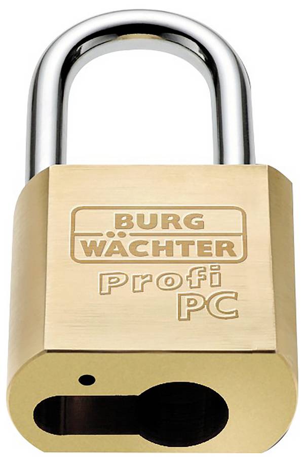 Burg Wächter Profi 116 PC 50 Vorhängeschloss 51.1 mm Messing Profilzylinder-Vorhangschloss