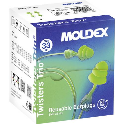 Moldex 645101 Twisters Trio Cord Gehörschutzstöpsel 33 dB mehrweg 1 St.