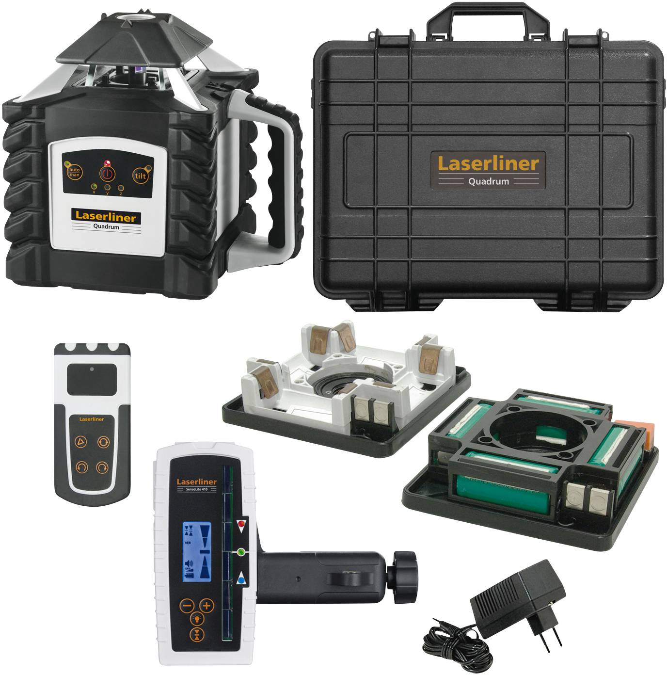 Laserliner Quadrum 410 S Rotationslaser inkl. Laserempfänger, selbstnivellierend Reichweite (max.): 400 m-11