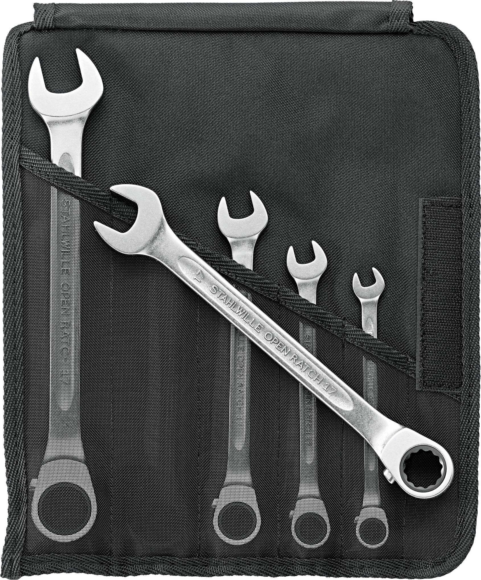 Stahlwille 96411705 17/5 Knarren-Ring-Maulschlüssel-Satz 5teilig Schlüsselweite (Metrisch) 8 - 19 mm