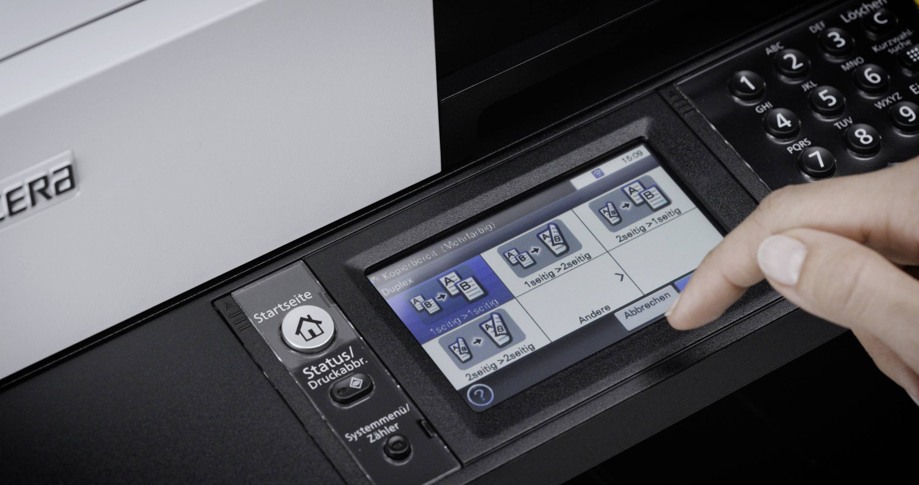 Kyocera ECOSYS M5526cdw Multifunktionsdrucker Laser Farbe A4 Drucker, Scanner, Kopierer, Fax LAN, WLAN, Duplex, Duplex-A-12