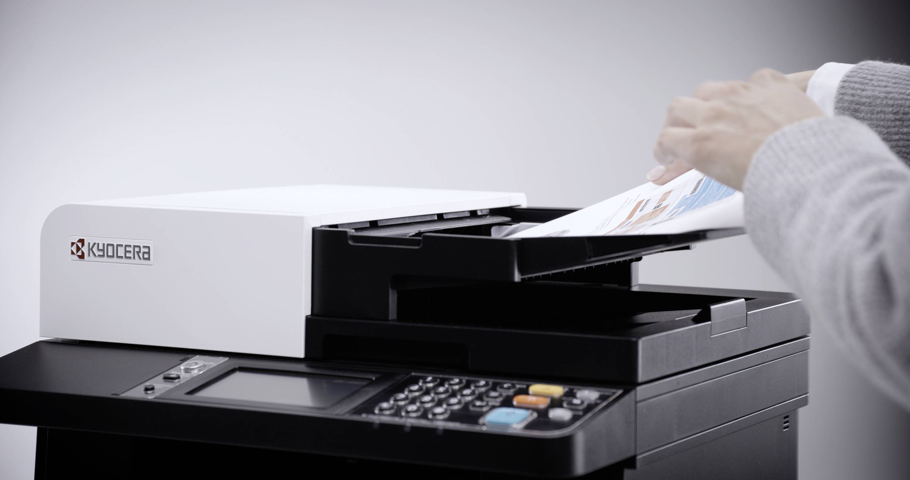 Kyocera ECOSYS M5526cdw Multifunktionsdrucker Laser Farbe A4 Drucker, Scanner, Kopierer, Fax LAN, WLAN, Duplex, Duplex-A-14