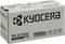 Schachtel mit der Aufschrift 'KYOCERA TK-5230K Toner Kit Black'. Enthält Symbole für Vorsicht Glas, Regen und Pfeile nach oben.