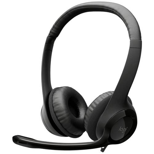 Logitech H390 On Ear Headset kabelgebunden Stereo Schwarz Mikrofon-Rauschunterdrückung, Noise Cancelling Lautstärkeregel...