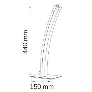 ACTION Ferrol 823001646000 LED-Tischlampe 8 W Nickel (matt)-1