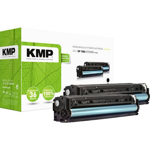 KMP Toner ersetzt HP 128A, CE320A Kompatibel 2er-Pack Schwarz 2000 Seiten H-T144D 1227,0021