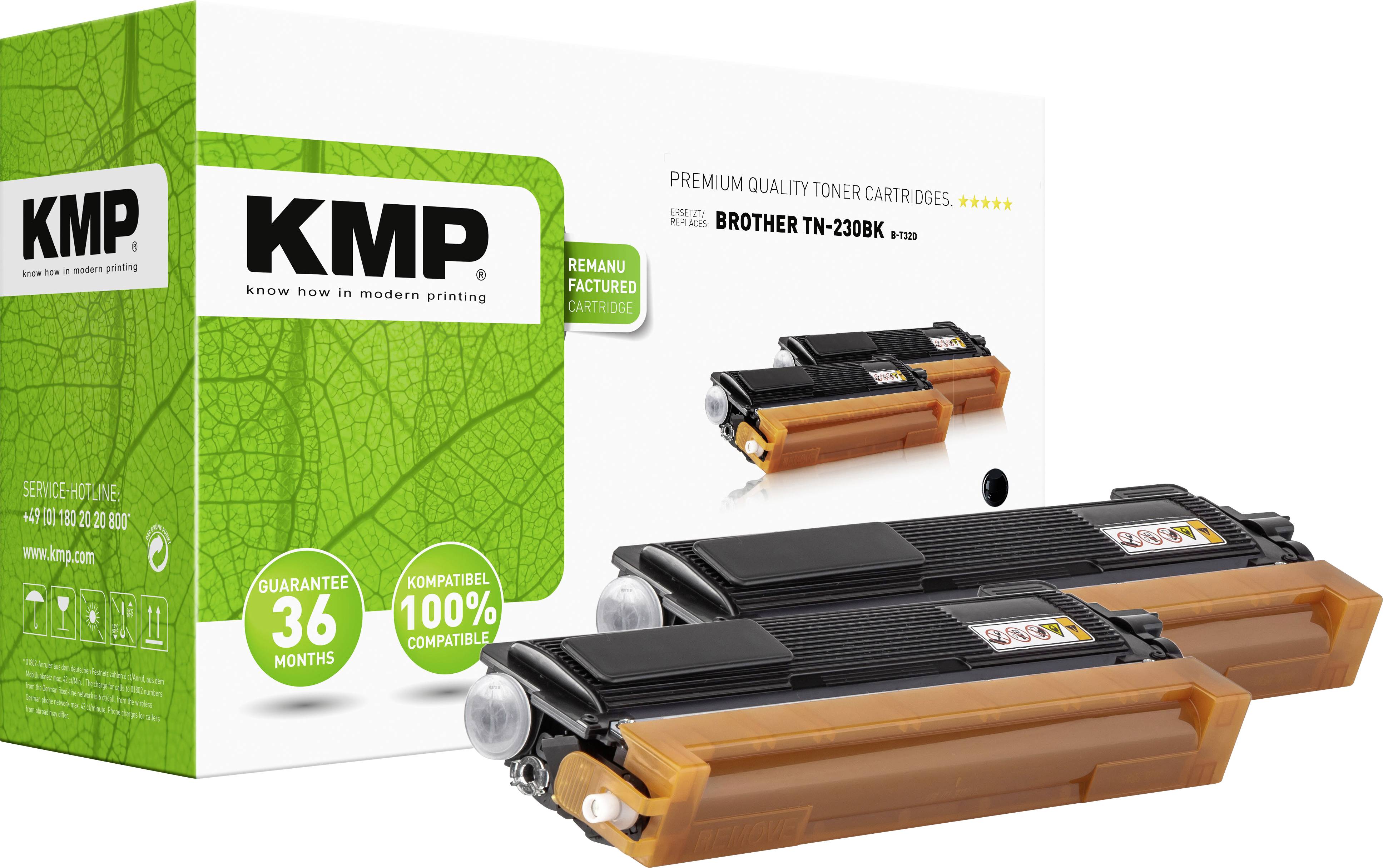 KMP Doublepack B T32D 2er Pack Schwarz Tonerpatrone