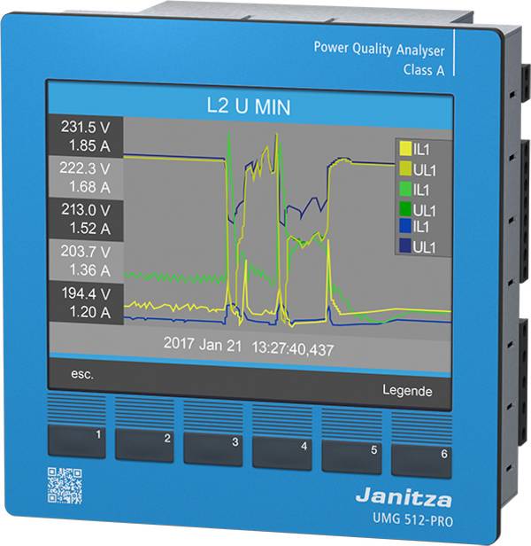 Janitza UMG 512-PRO Spannungsqualitäts-Analysator