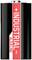 Schwarze Industriebatterie mit rotem Streifen und Aufschrift 'INDUSTRIAL ALKALINE'.