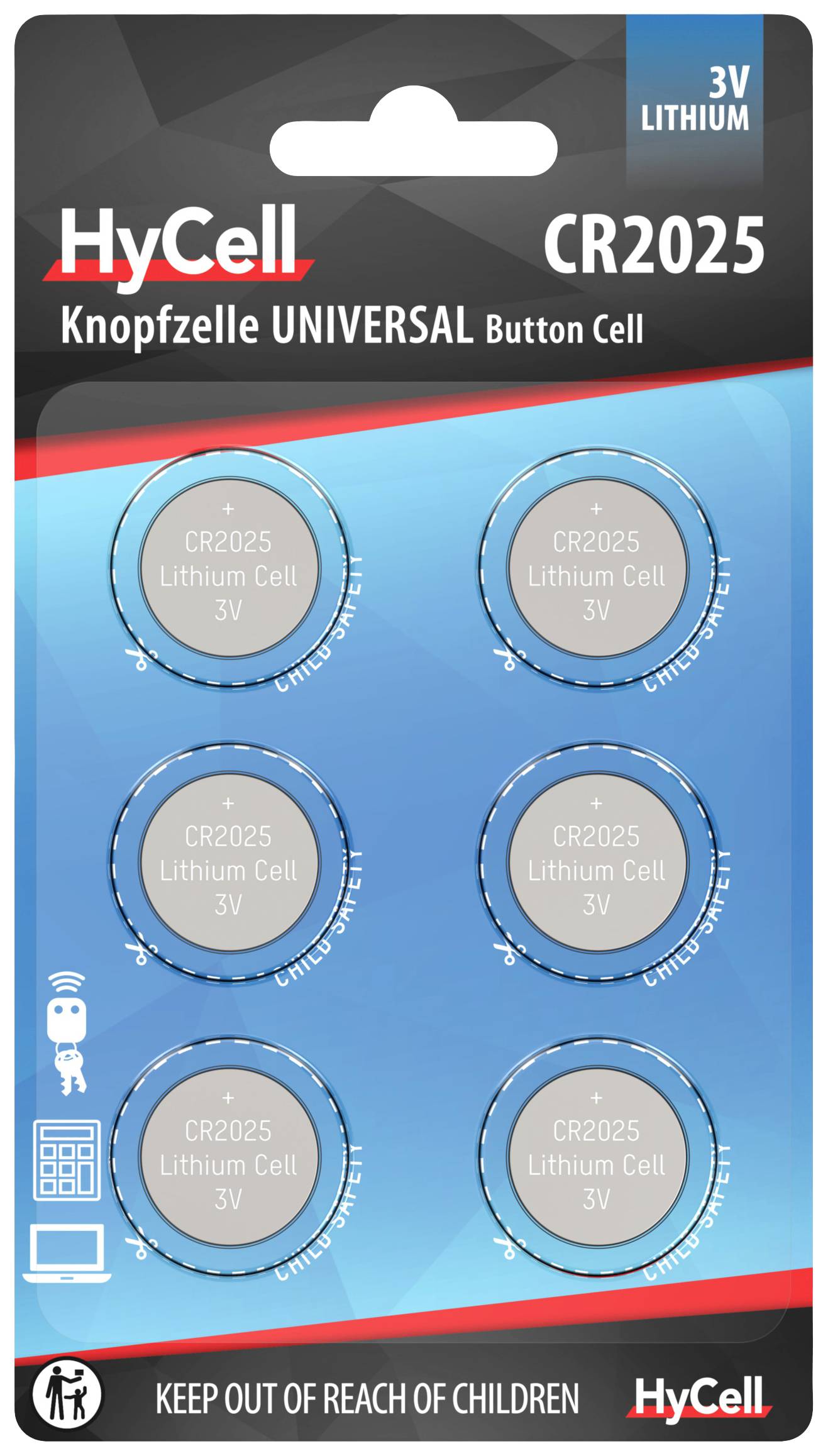 HyCell CR2025 Knopfzelle CR 2025 Lithium 140 mAh 3 V 6 St. kaufen