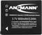 Akku mit Aufschrift 'ANSMANN', 3.7V, 800mAh/3.0Wh, kompatibel mit PANASONIC CGA-S007, Li-Ion, wiederaufladbar.