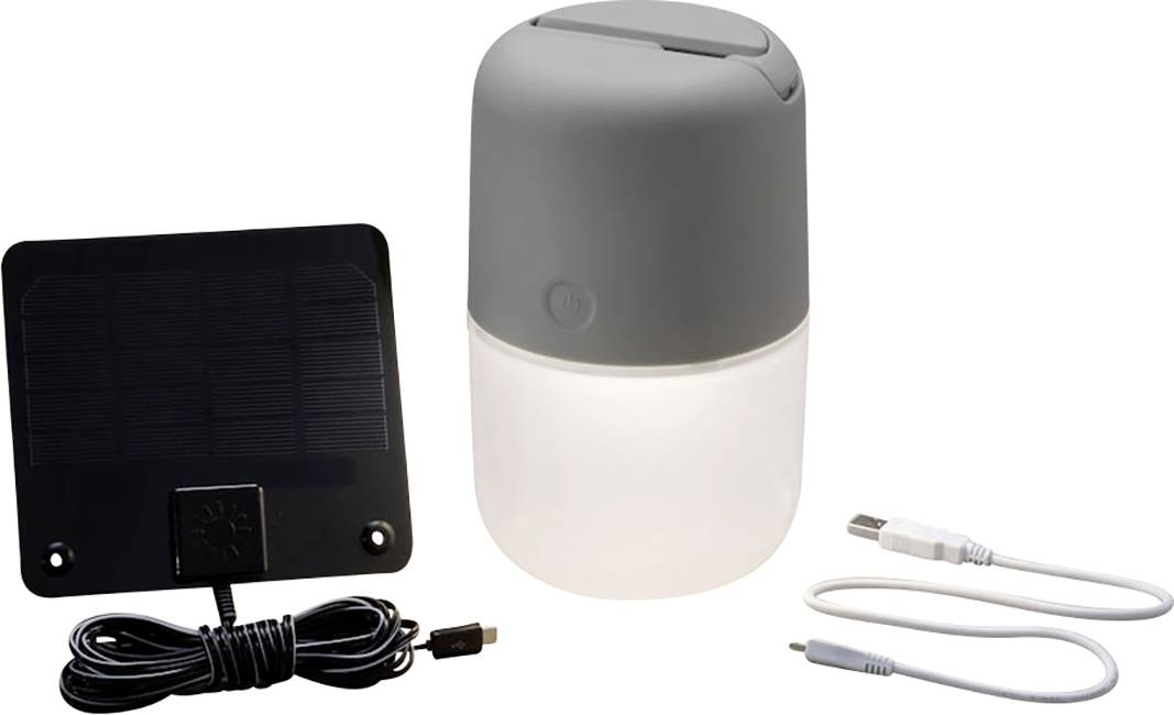 Konstsmide 7805-202 Assisi Tafellamp op zonne-energie 1 W Warmwit Wit
