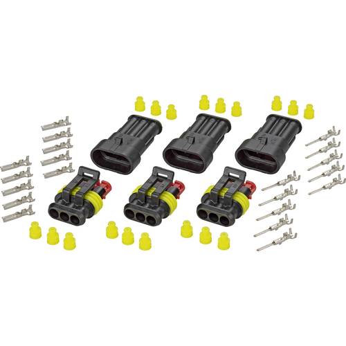 TE Connectivity Superseal Set AMP-Superseal 1.5mm Series Polzahl Gesamt 3 Rastermaß: 6 mm 30S004 1 Set
