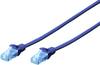 Digitus DK-1511-020/B RJ45 Patchkabel CAT 5e U/UTP 2.00 m Blau verdrillte Paare 1 St.