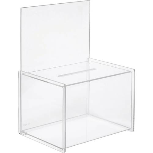 Sigel Aktionsbox mit Einwurf VA150 Transparent (B x H x T) 225 x 310 x 170 mm 1 St.