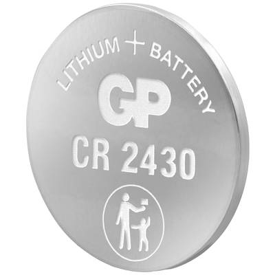 GP Batteries Knopfzelle CR 2430 3 V 1 St. 300 mAh Lithium GPCR2430STD738C1