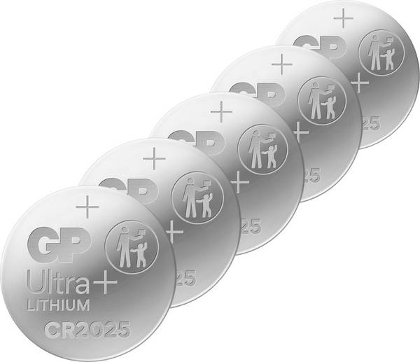 GP Knopfzelle CR2025 3 V 5 St. 160 mAh Lithium GPCR2025STD130C5