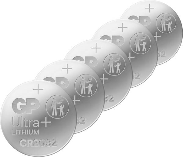 GP Knopfzelle CR2032 3 V 5 St. 220 mAh Lithium GPCR2032STD147C5