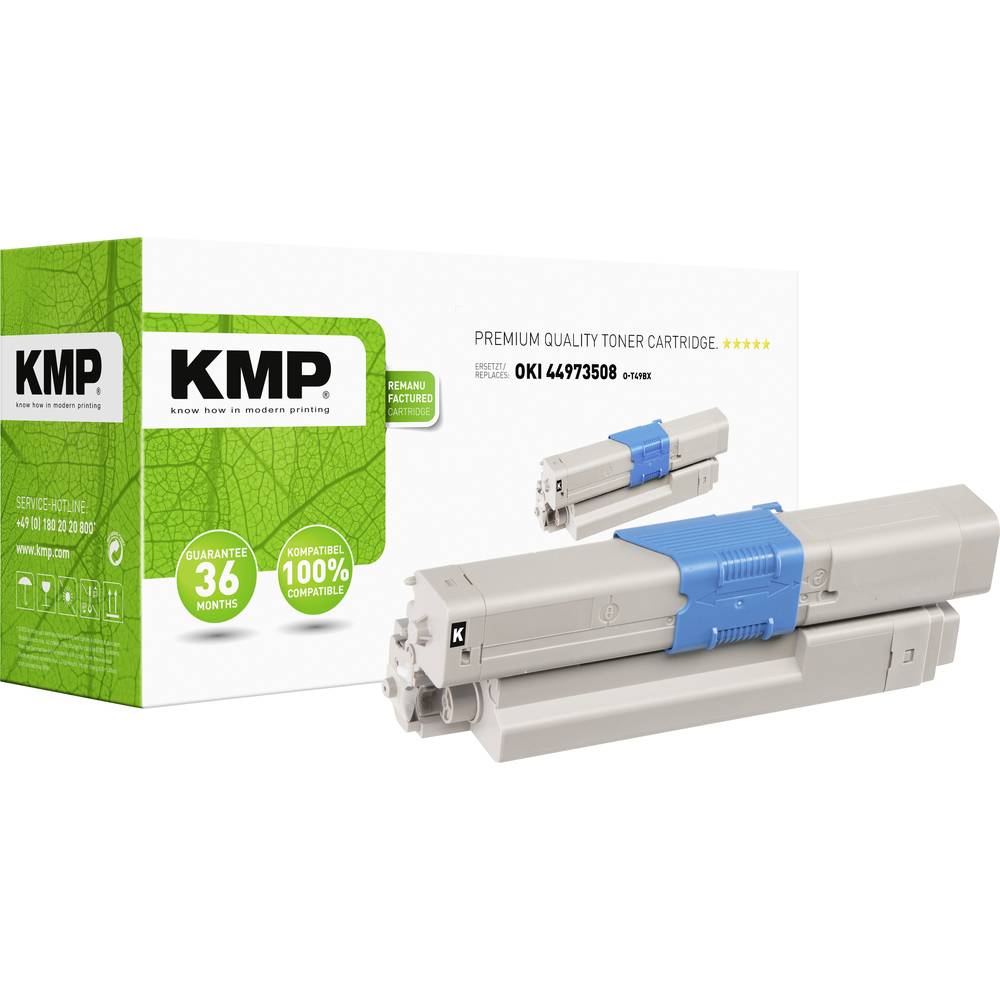 KMP Tonercassette vervangt OKI 44973508 Compatibel Zwart 7000 bladzijden