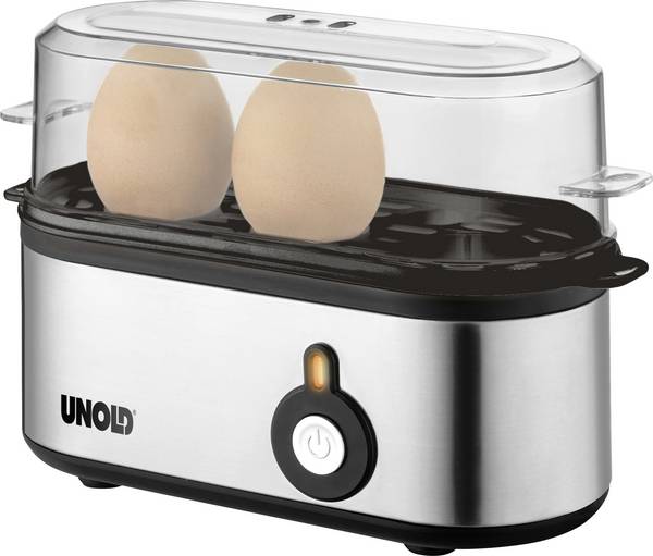 Unold Mini Eierkocher  Edelstahl, Schwarz