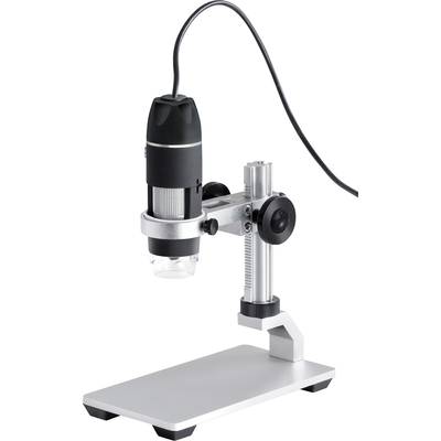 Digitalmikroskop mit flexiblem Ständer und USB-Anschluss, geeignet für Nahaufnahmen und Detailbetrachtungen.
