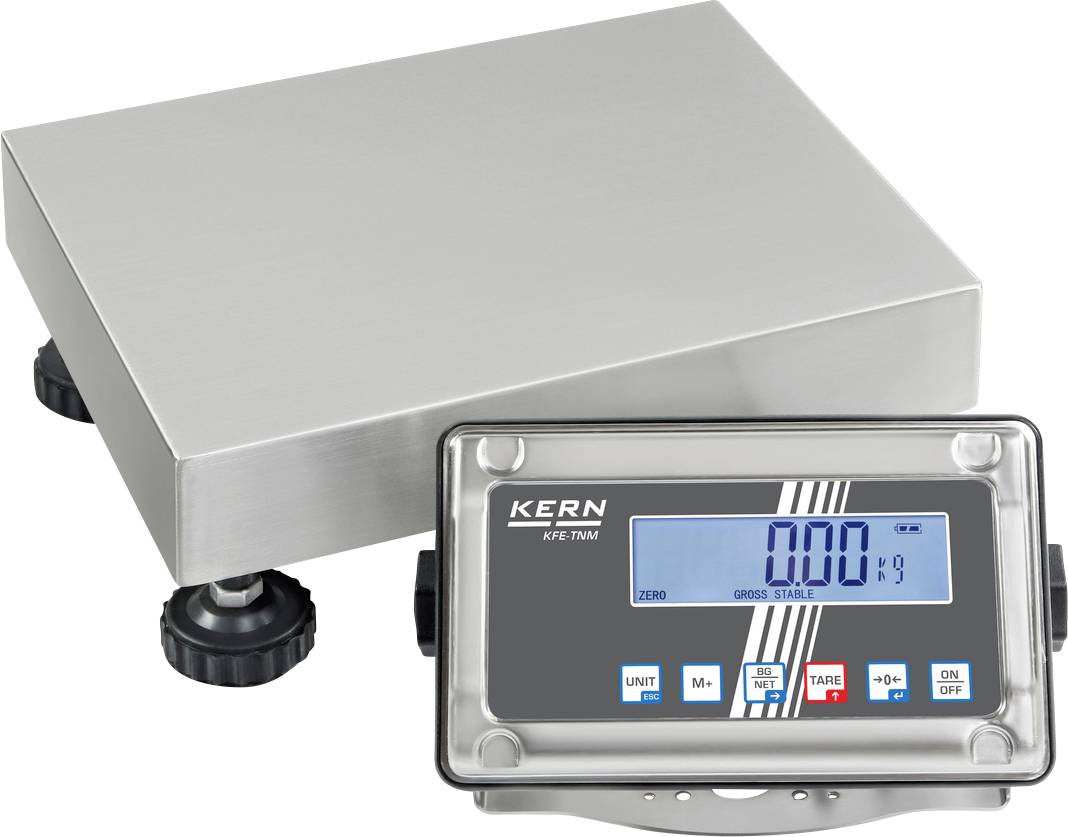 Kern SFE 6K-3NM Plattformwaage SFE 6K-3NM Wägebereich (max.) 6 kg Ablesbarkeit 2 g akkubetrieben, über Steckernetzteil M...
