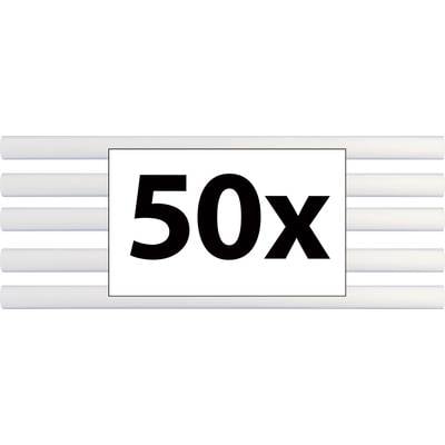 'Arbeitsplattenverbinder, 50x.' Es werden fünf weiße, horizontale Zylinder gezeigt.