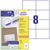 Avery-Zweckform 3427 Universal-Etiketten 105 x 74 mm Papier Weiß 800 St. Permanent haftend Tintenstrahldrucker, Laserdrucker, Farblaserdrucker, Kopierer, Farbkopierer, Handbeschriftung
