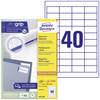 Avery-Zweckform 3657 Universal-Etiketten 48.5 x 25.4 mm Papier Weiß 4000 St. Permanent haftend Tintenstrahldrucker, Laserdrucker, Farblaserdrucker, Kopierer, Farbkopierer, Handbeschriftung