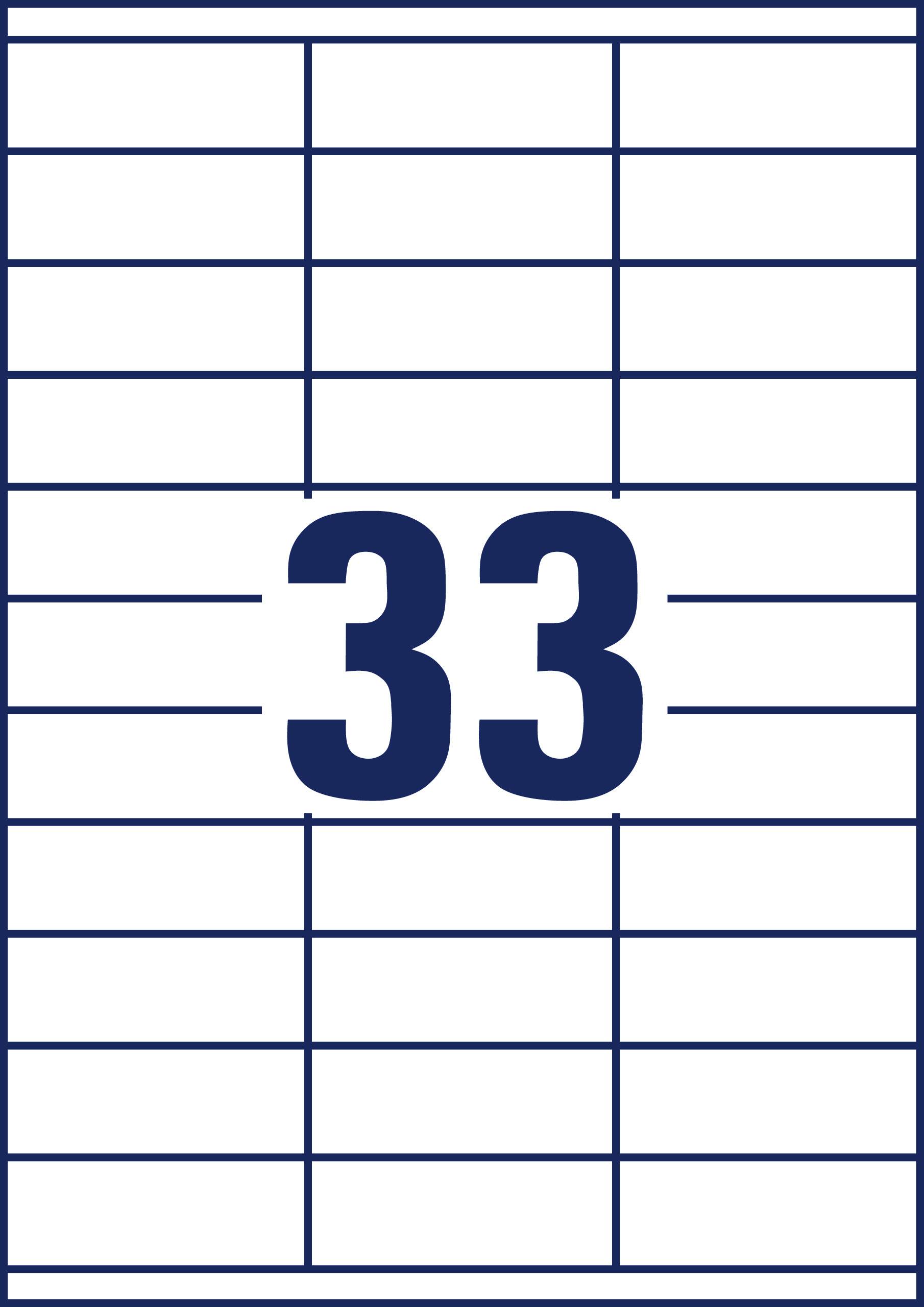 Avery-Zweckform 3421 Universal-Etiketten 70 x 25.4 mm Papier Weiß 3300 St. Permanent haftend Tintenstrahldrucker, Laserd-3