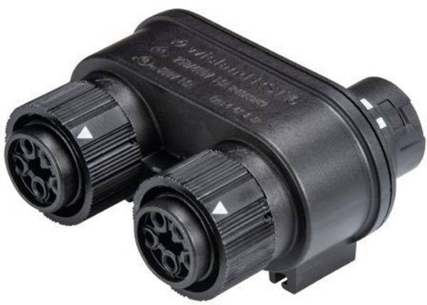 Wieland Electric 46.050.1253.1 Rundstecker Verteiler Gesamtpolzahl: 4 + PE Serie (Rundsteckverbinder): RST® MINI 1 St.