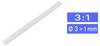 TRU COMPONENTS 1564566 Schrumpfschlauch ohne Kleber Klar 3 mm 1 mm Schrumpfrate:3:1 Meterware