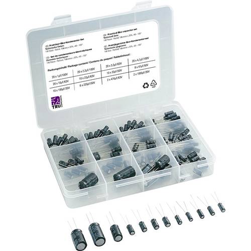 TRU COMPONENTS Elektrolyt-Kondensator radial bedrahtet 20 % 148 St.