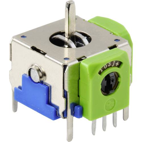 TRU COMPONENTS 98002C2 Joystick 12 V/DC Metallhebel Lötpins 1 St.