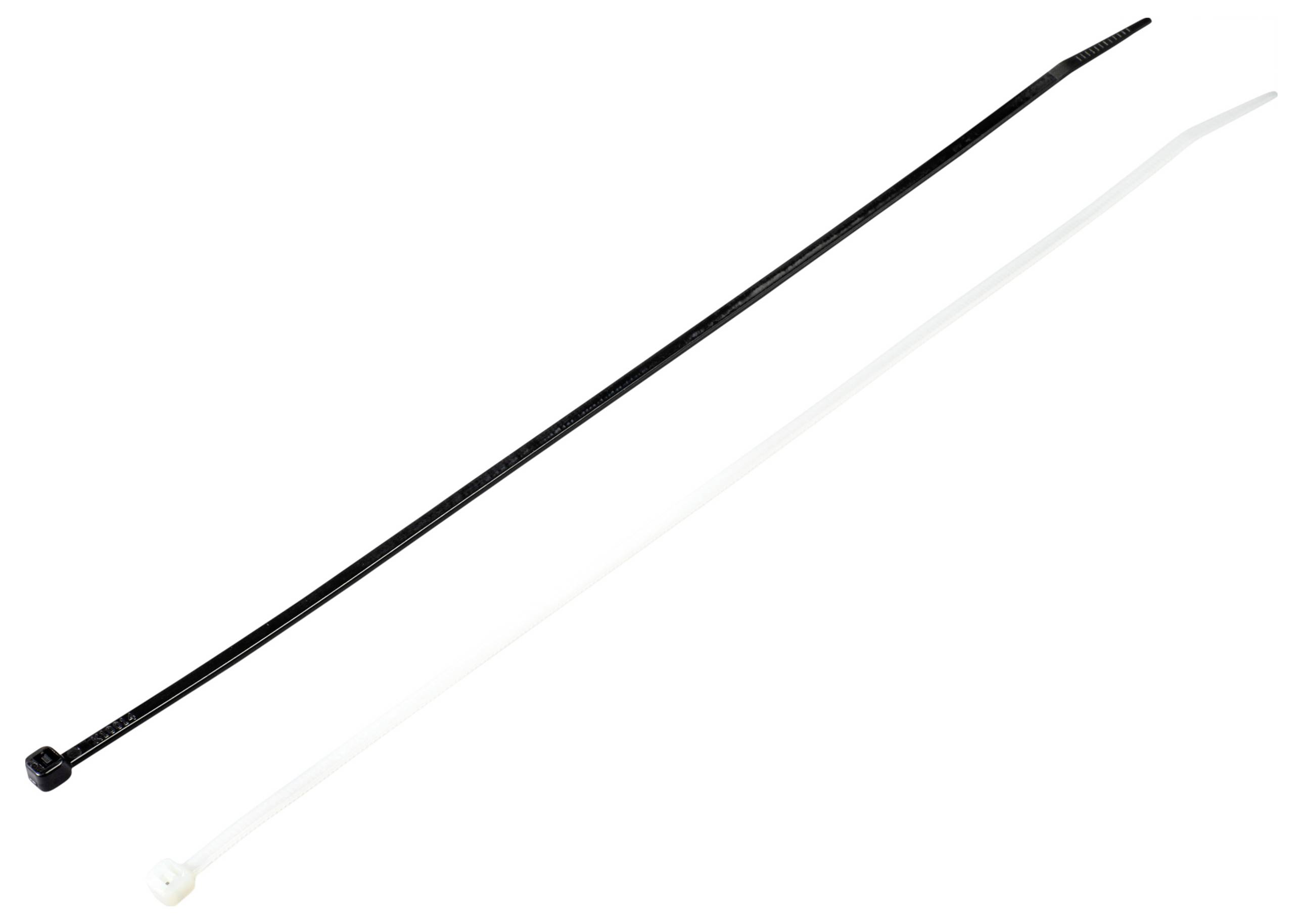 TRU COMPONENTS 1566535 28530c209 Kabelbinder 200 mm 2.50 mm Schwarz, Natur 1000 St.-1