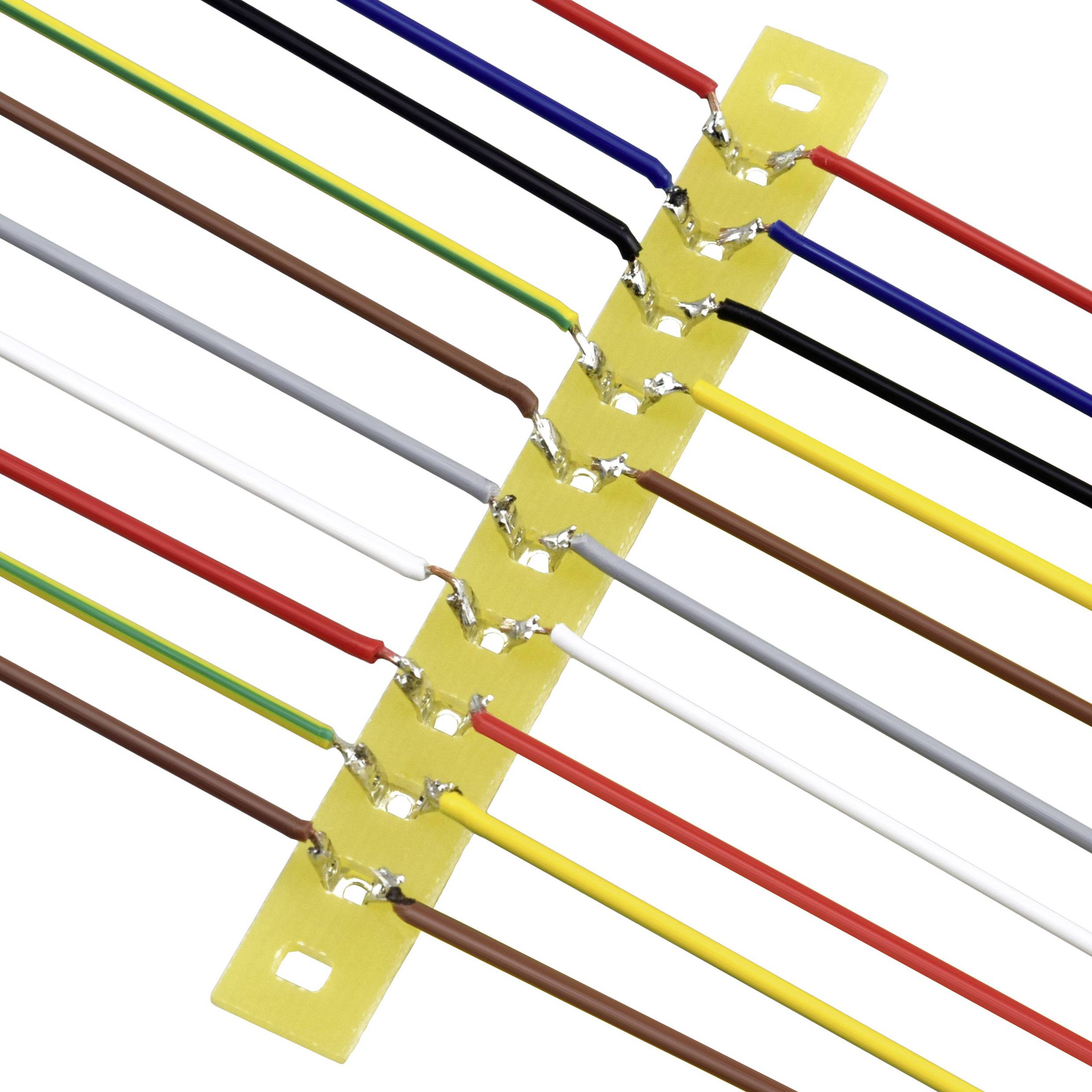 TRU COMPONENTS Lötleiste einreihig Polzahl Gesamt 10 Epoxyd (L x B x H) 74 x 9 x 1.5 mm 1 St.-1