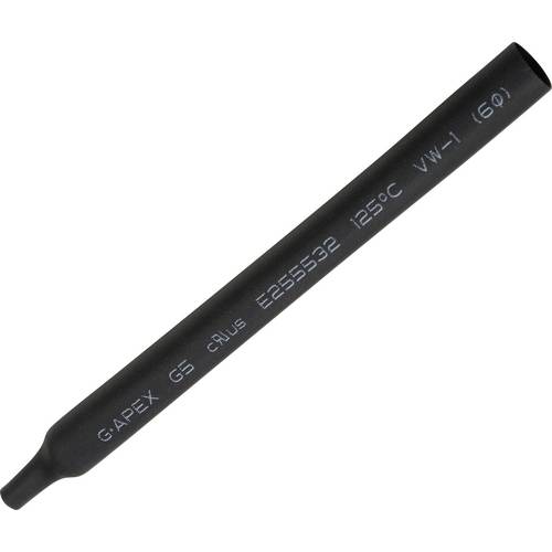 Thumbnail - TRU COMPONENTS 1566757 Schrumpfschlauch ohne Kleber Schwarz 6 mm 3 mm Schrumpfrate:2:1 10 m